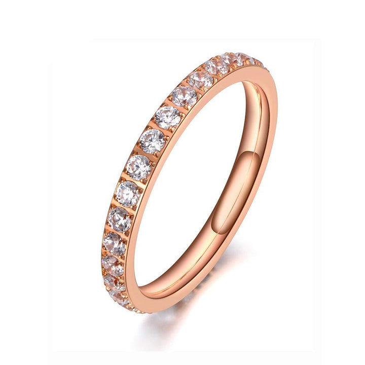 Jednoduchý prsten s krystaly - ZOVERO