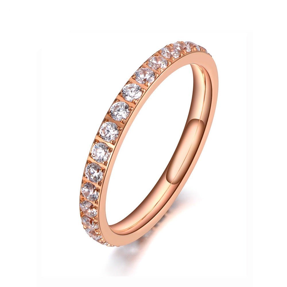 Jednoduchý prsten s krystaly - ZOVERO