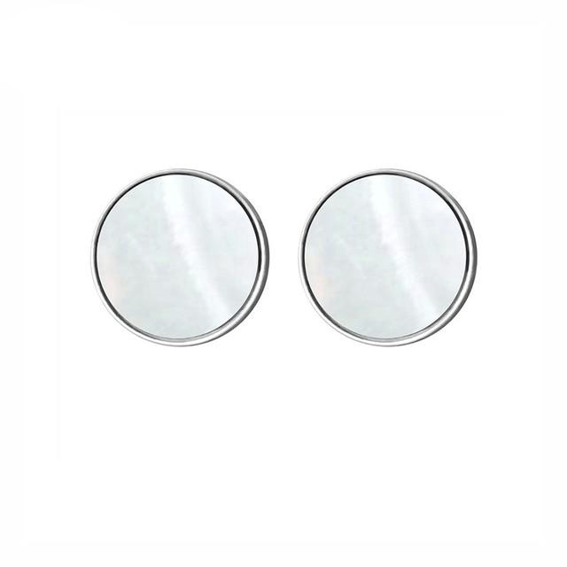 Kruhové náušnice s perletí - ZOVERO