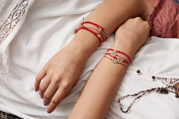 Červený náramek Kabbalah